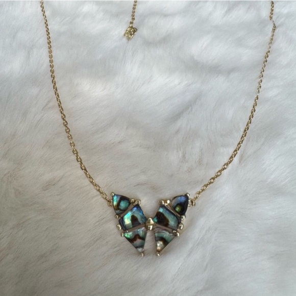 Kendra Scott Jewelry - Kendra Scott Gold Necklace Blair Iridescent Abalone Butterfly Necklace